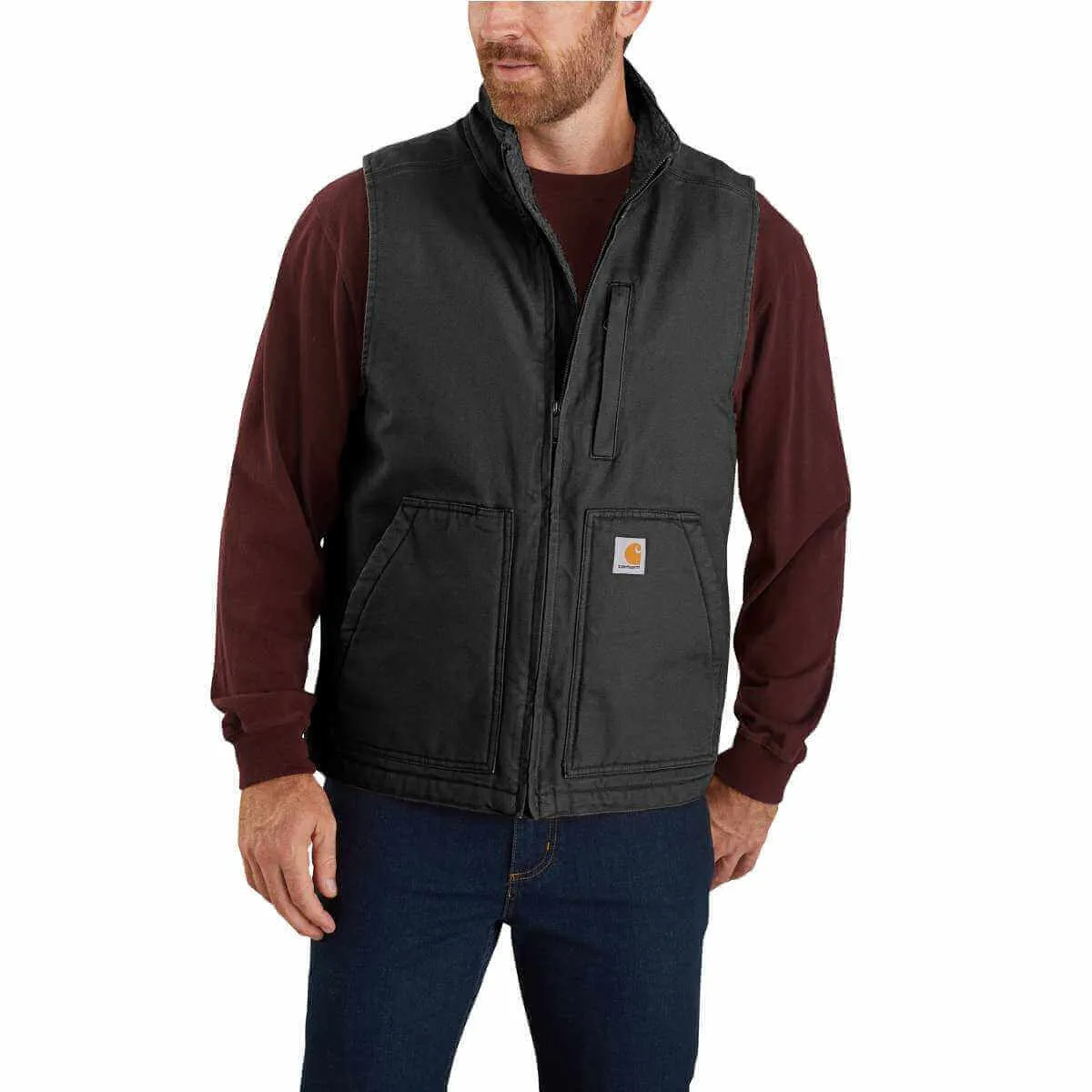 104277 - Carhartt Men's Sherpa-Lined Mockneck Vest