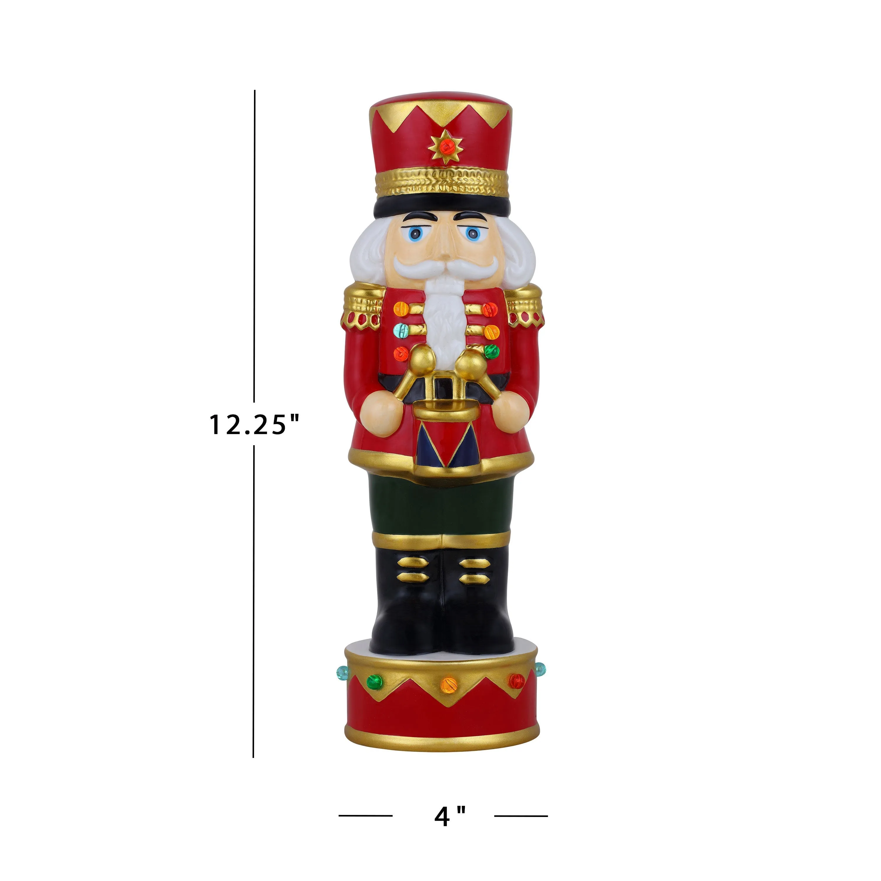 12 in. Nostalgic Ceramic Nutcracker