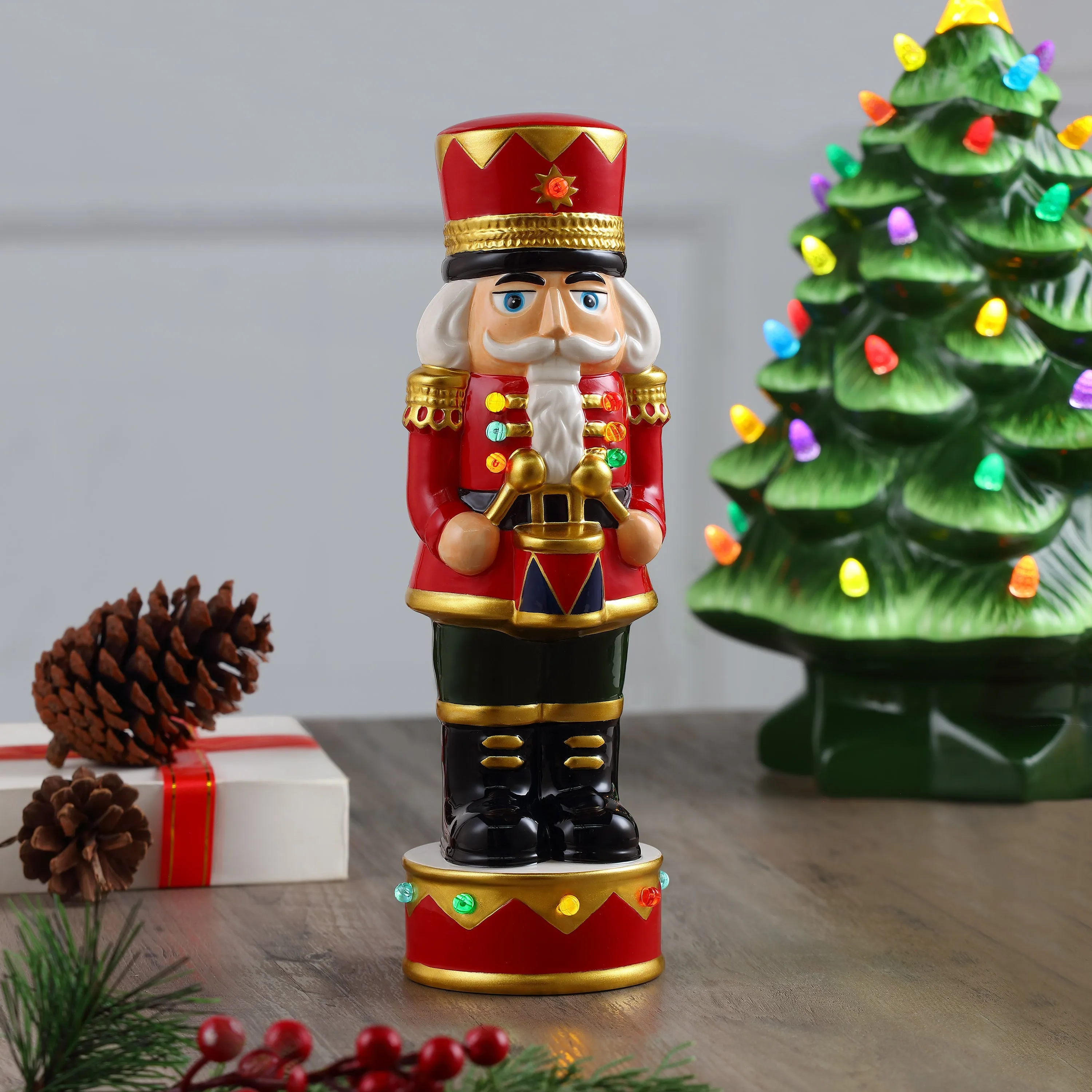 12 in. Nostalgic Ceramic Nutcracker