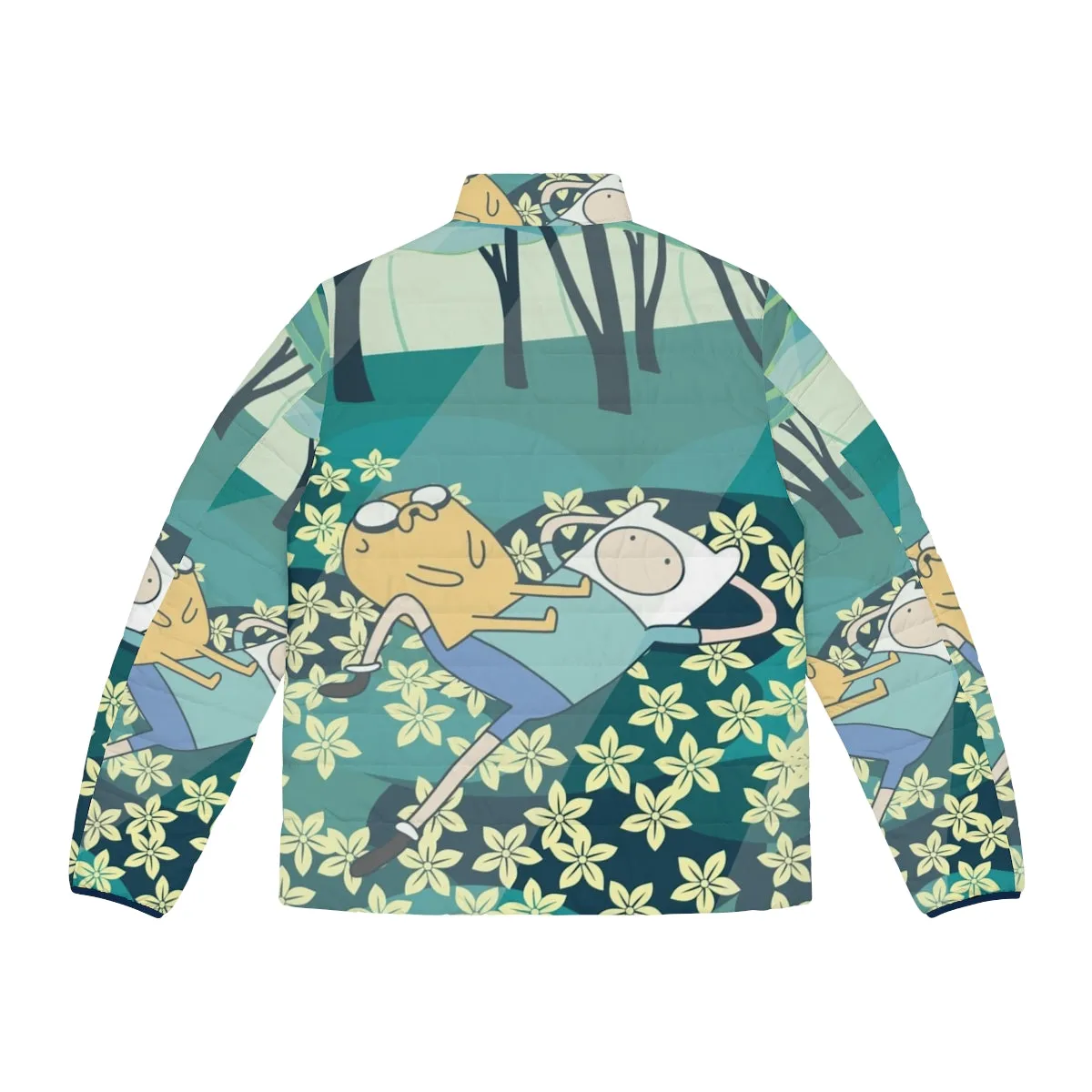 Adventure Time Field of Flowers Puffer Jacket