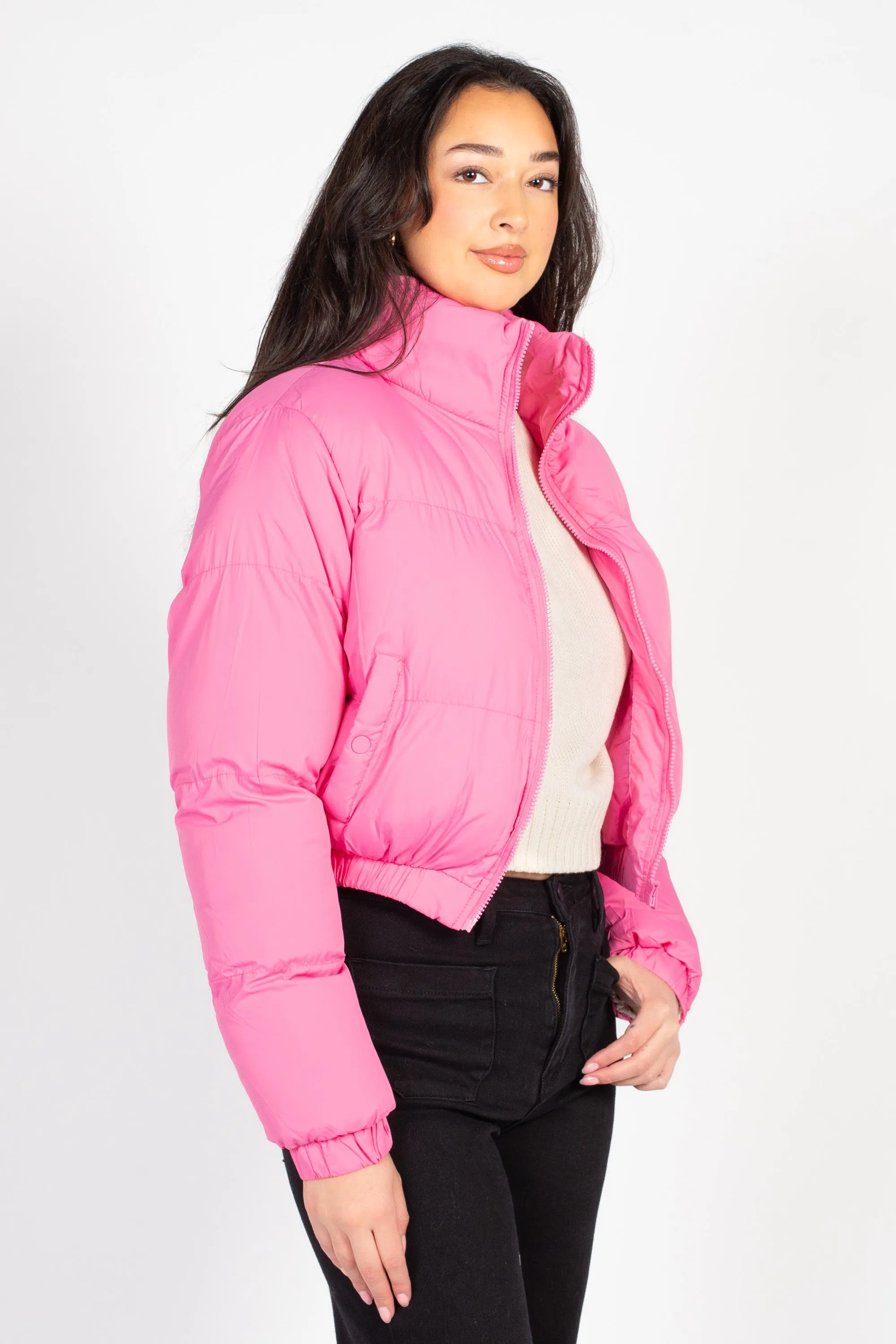 Annelise Padded Cropped Puffer Jacket