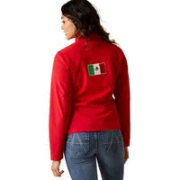 Ariat Womens New Team Mexico Red Softshell Jacket - 10033526