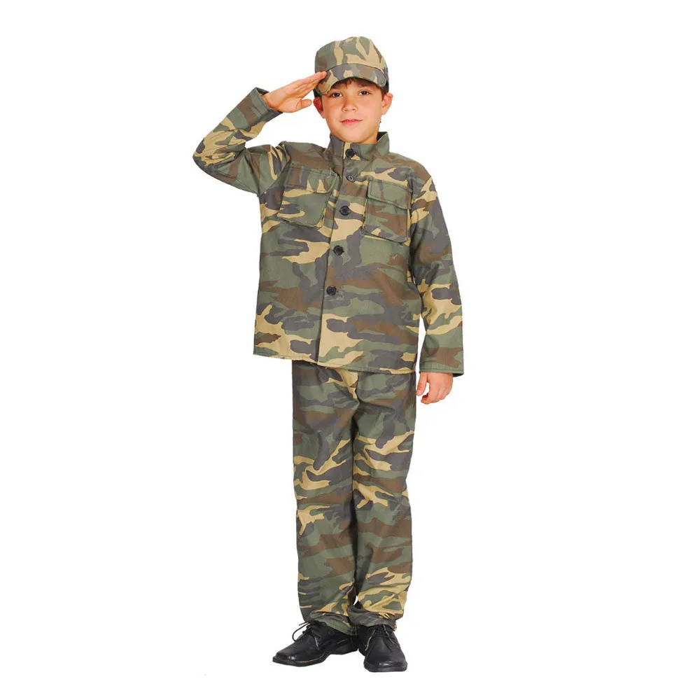 Army Boy Action Commando Costume