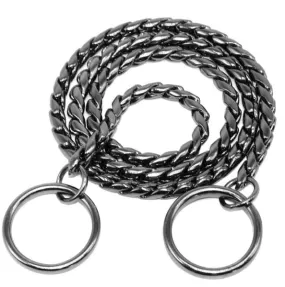 BLACK SNAKE CHOKE CHAIN COLLAR