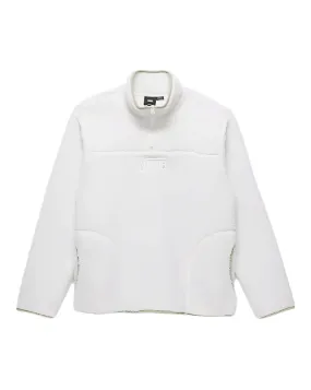 Boxed Sherpa Quarter Zip Pullover | Marshmallow