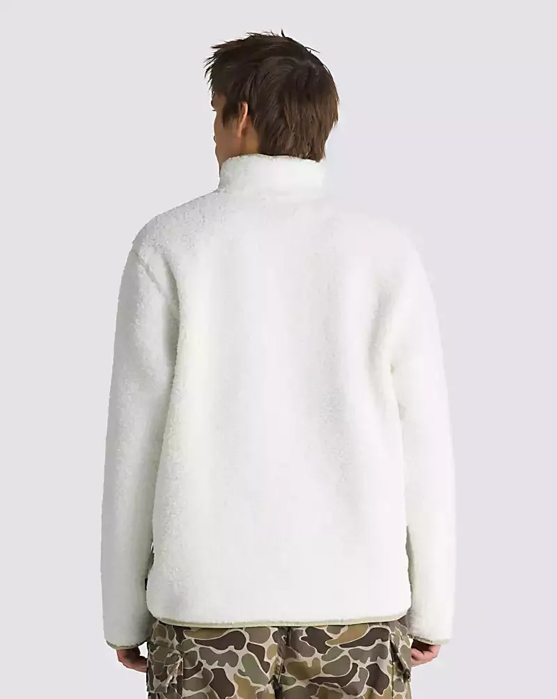 Boxed Sherpa Quarter Zip Pullover | Marshmallow