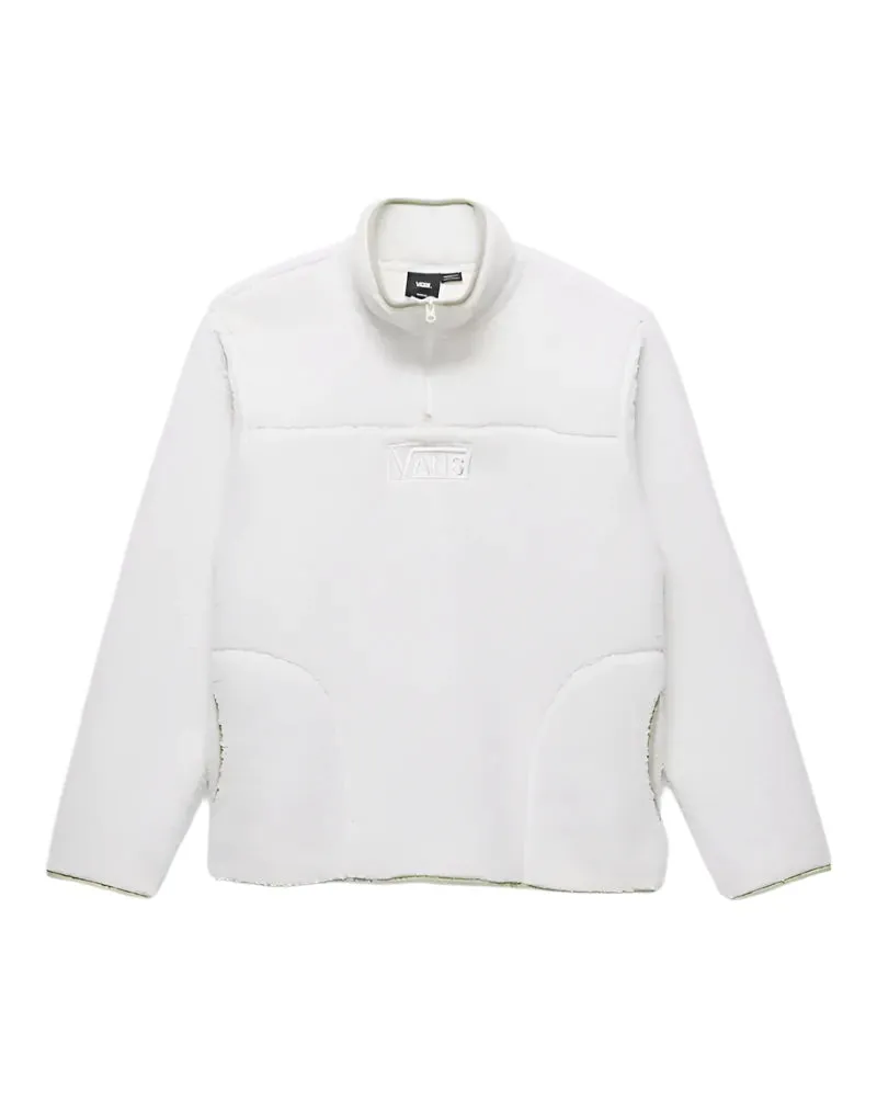 Boxed Sherpa Quarter Zip Pullover | Marshmallow