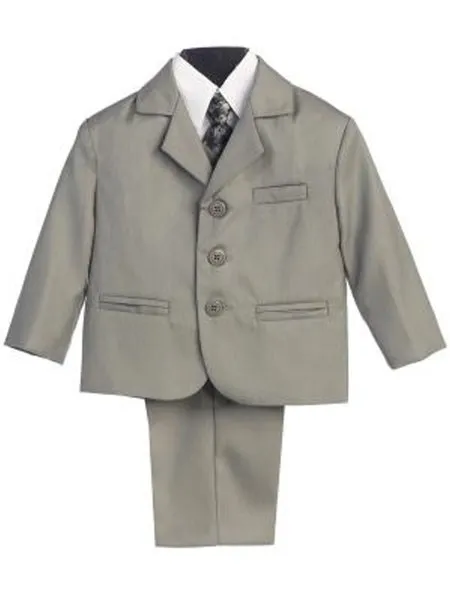 Boys' Gray Suit 5 Piece