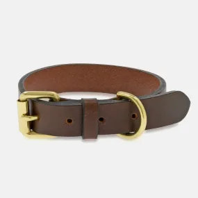 Brown Leather Dog Collar (28-36cm)