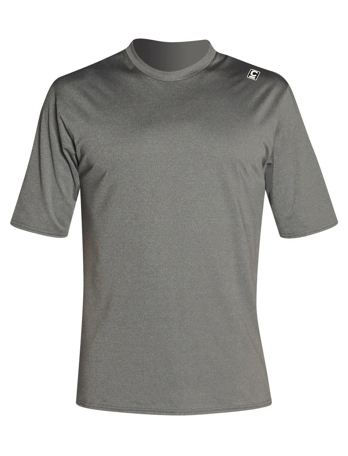 C-Skins UV Surf Tee Deep Grey Heather/Black Heather U.P.F 50 