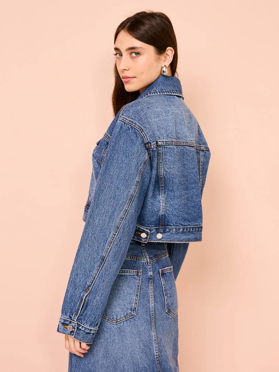 Camilla and Marc Easton Denim Jacket in Classic Blue