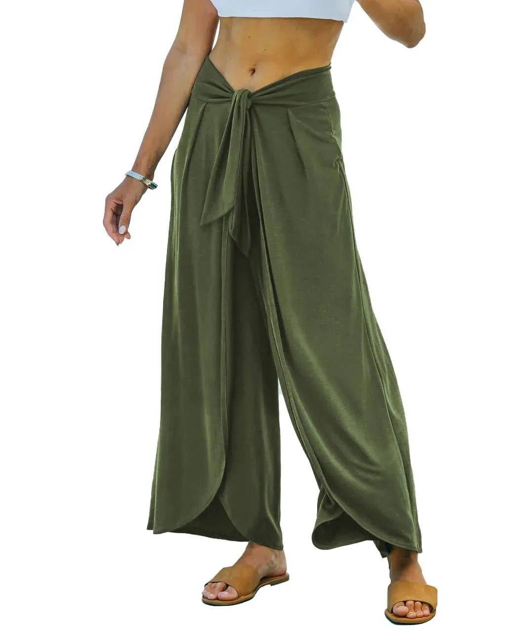 Casual Harem Pants Women - High Waist, Solid, Loose Fit | All Season Blended Polyester | Full Length | Drawstring Closure | Pleated Detail