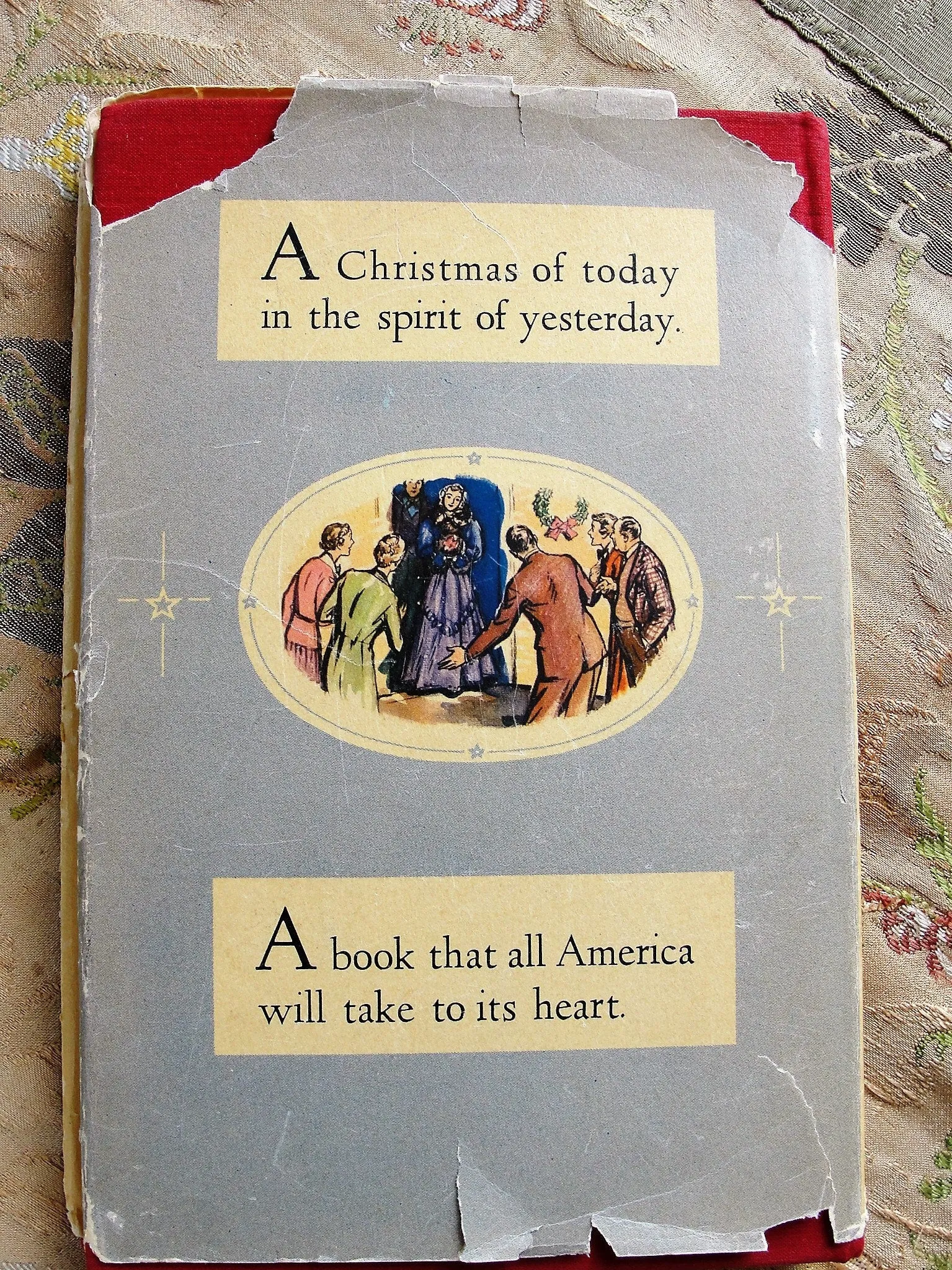 CHARMING Vintage 1930s Christmas Book,Home for Christmas by Lloyd C Douglas Illustrated by David Hendrickson,Beautiful Holiday Story Book