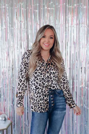 Chic Vibe Leopard Print Blouse