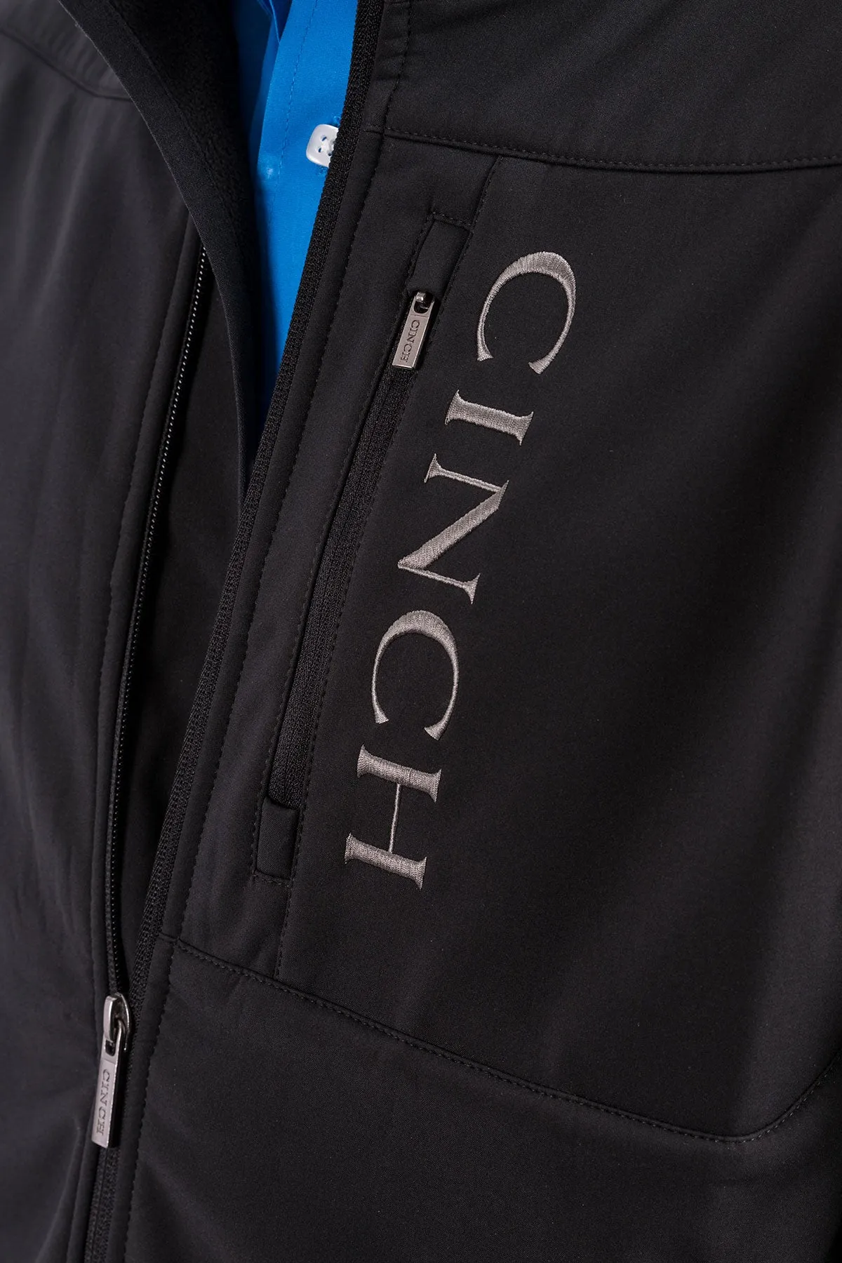 'Cinch' Men's Concealed Carry Bonded Logo Jacket - Black