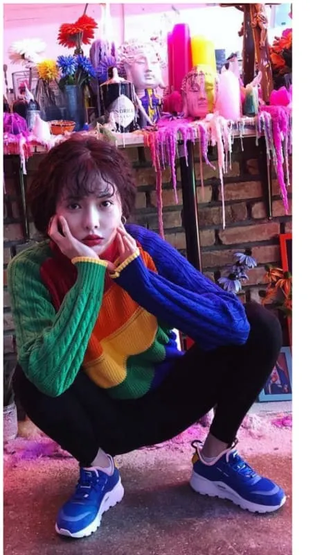 Colorful Ladies Rainbow Sweater for Gay Pride Vibes