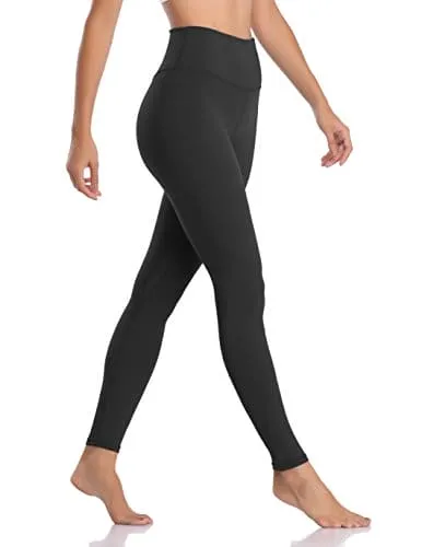 Colorfulkoala Women's Buttery Soft High Waisted Yoga Pants Full-Length Leggings (M, Black)