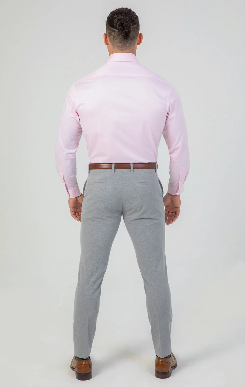 Contour Fit Pants : Light Gray