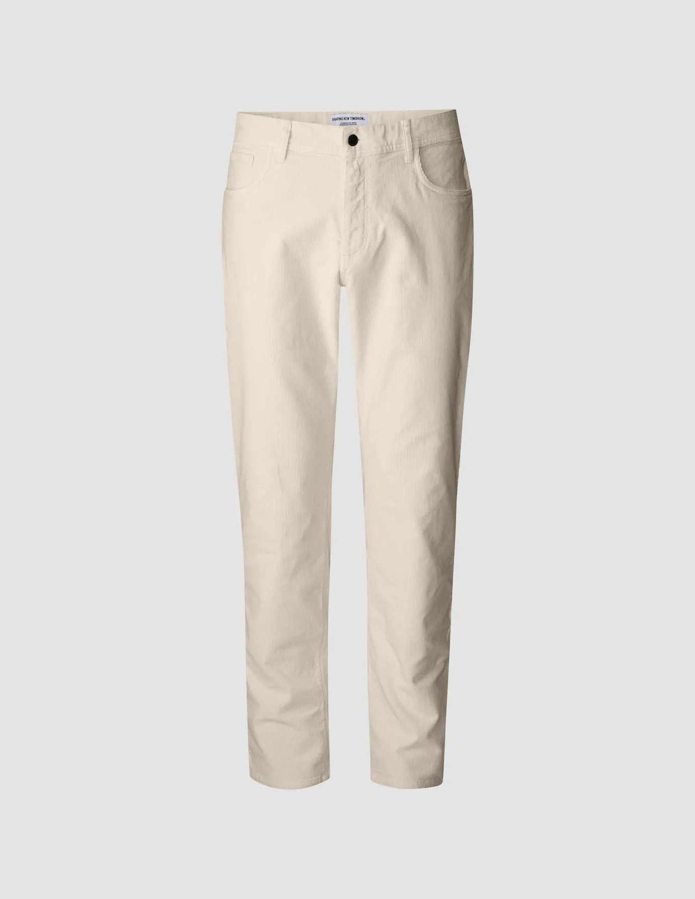 Corduroy Pants Off White