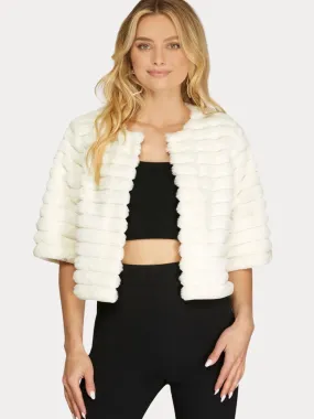 Cressida Cropped White Jacket