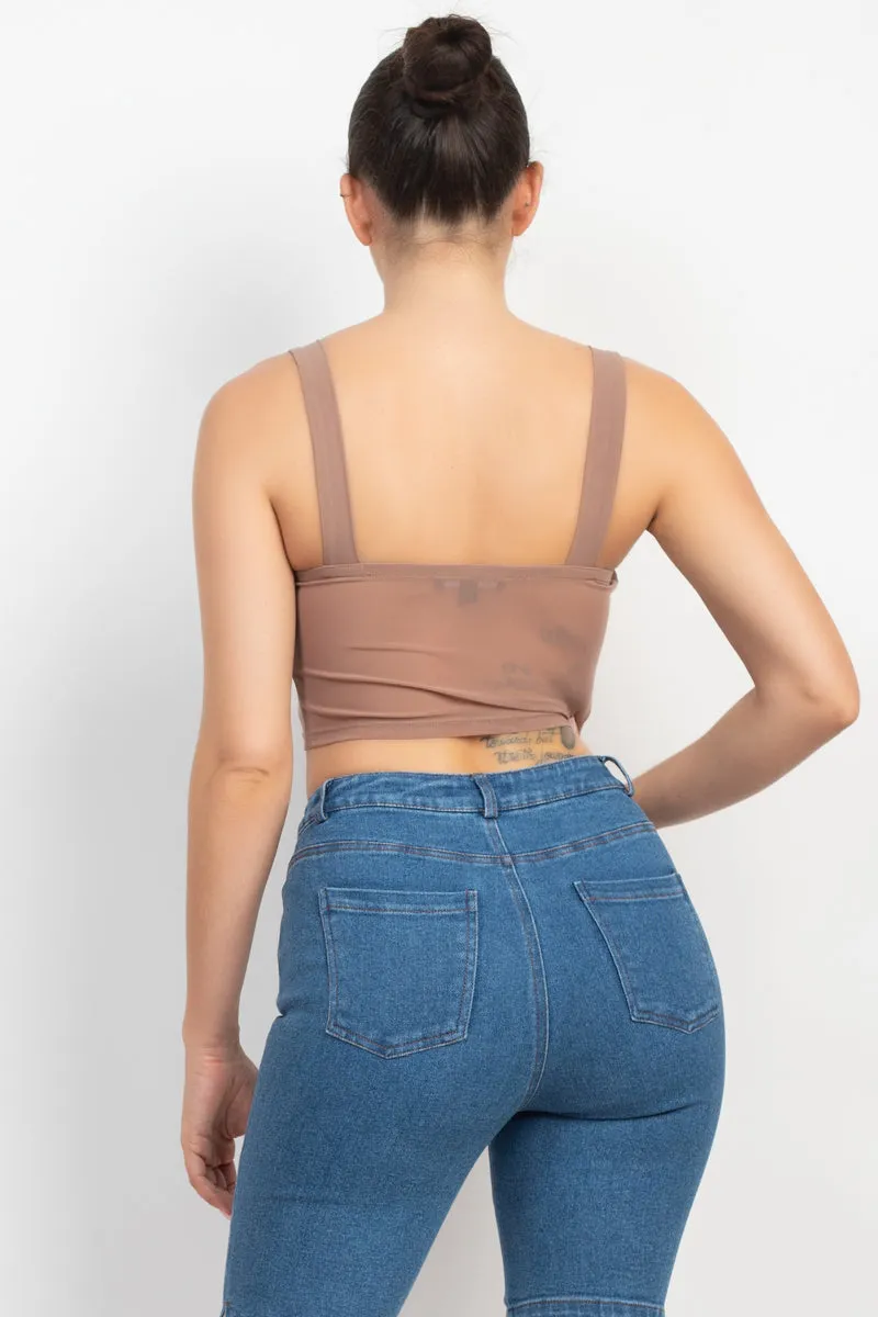 Cropped Binding Tank Top