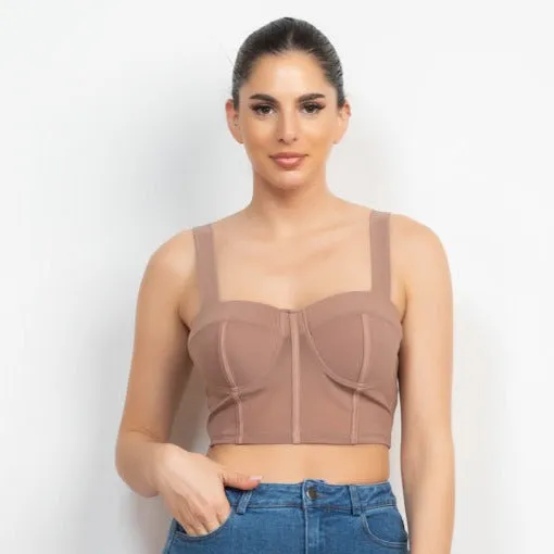 Cropped Binding Tank Top