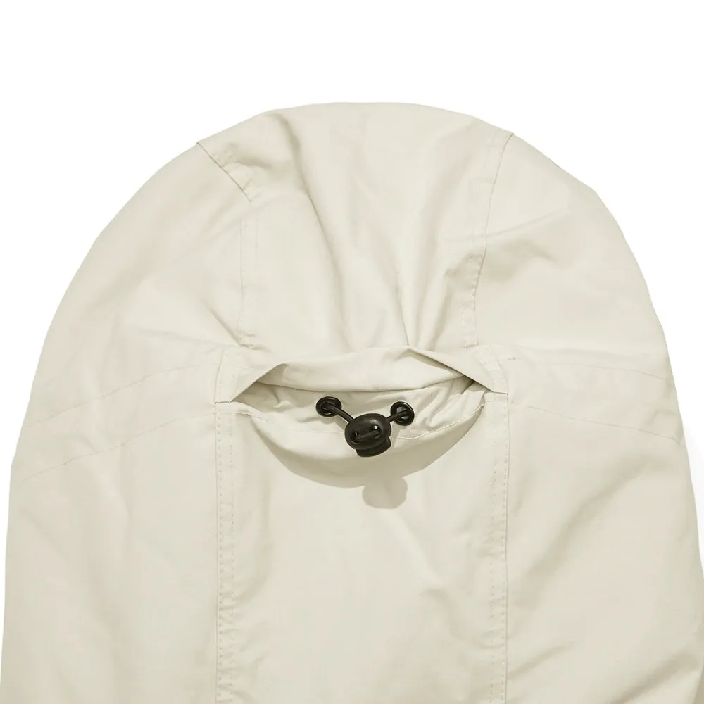 CROSS BOX HOODED JACKET CREAM GRAY