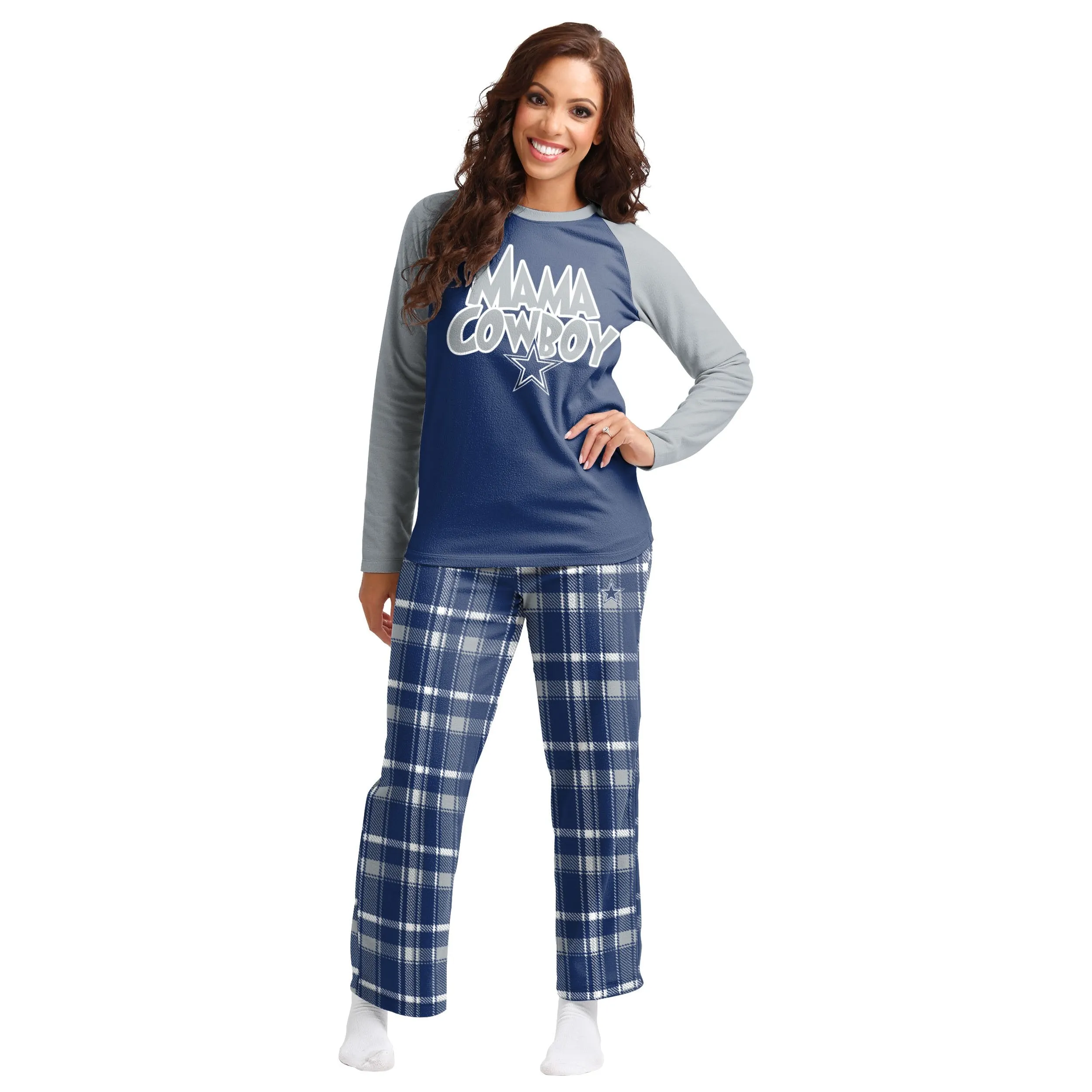 Dallas Cowboys NFL Plaid Family Holiday Pajamas