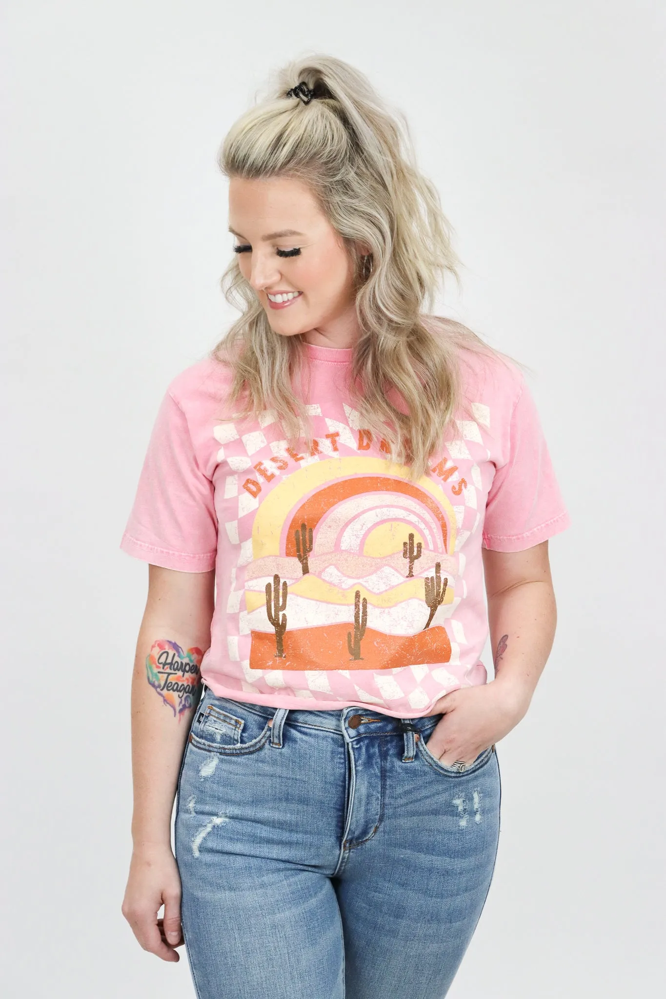 Desert Dreams Cropped Graphic Tee