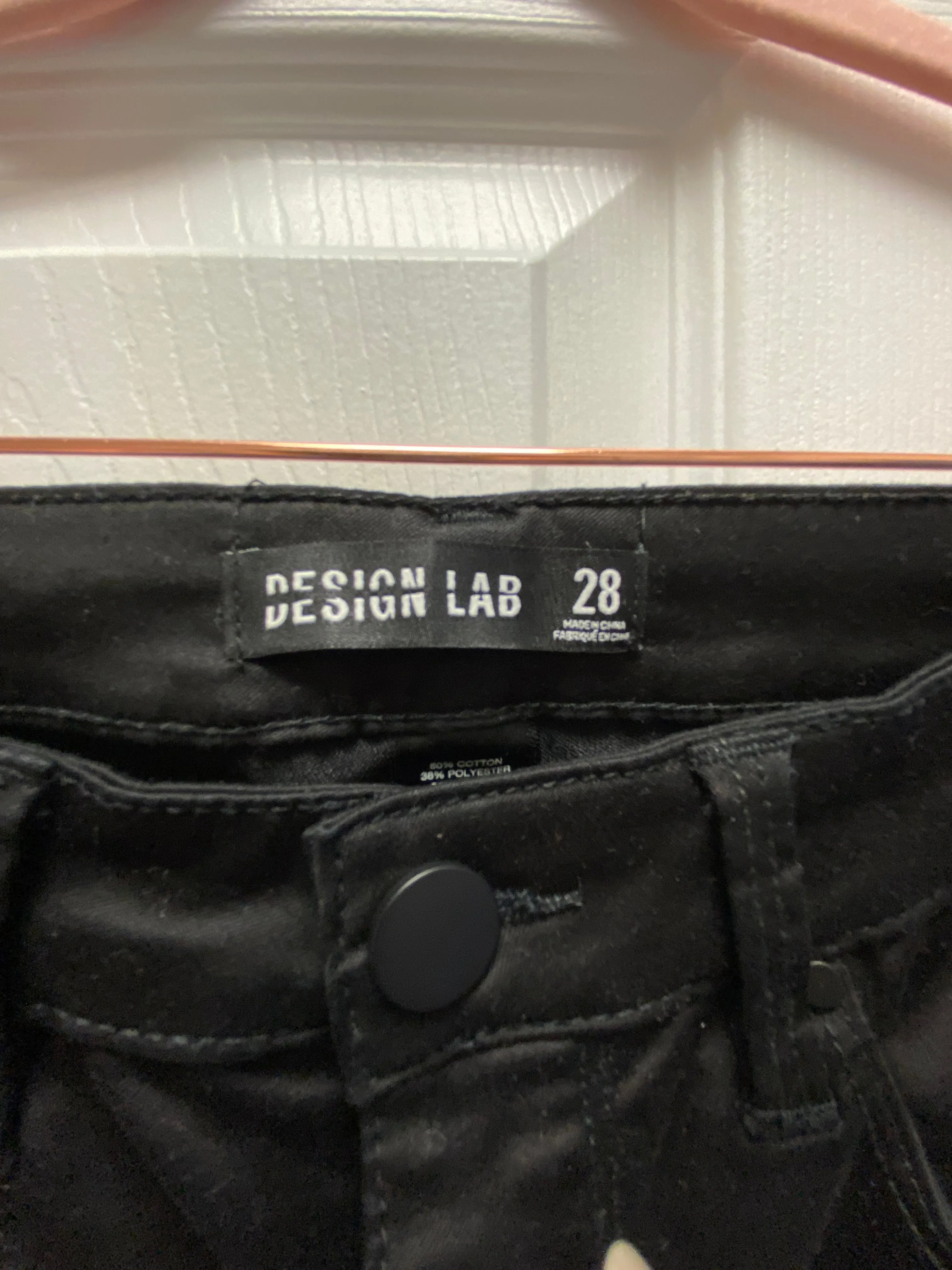 Design Lab Black Denim Sz 28