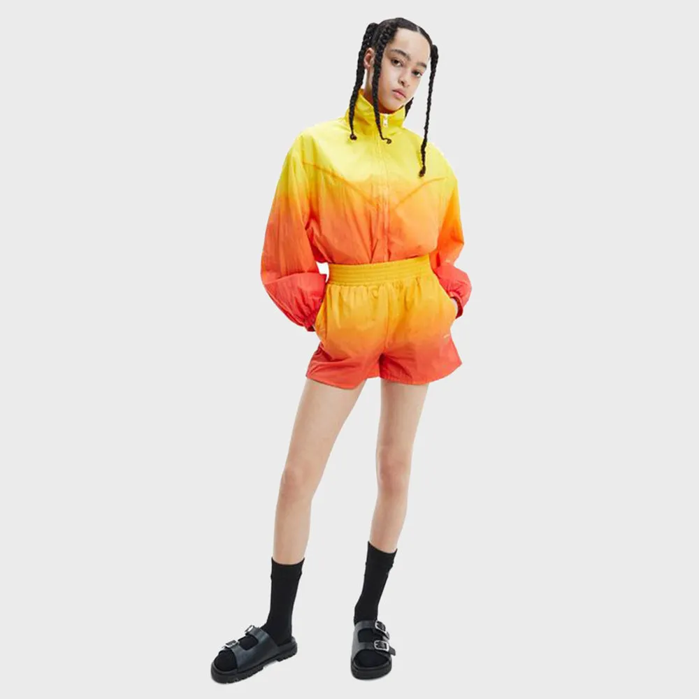 Dip Dye Windbreaker Womens Jacket - Orange