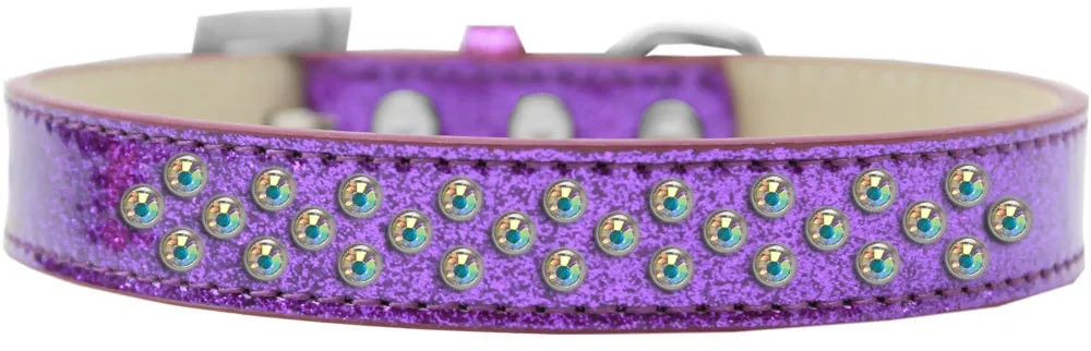 Dog, Puppy & Pet Ice Cream  Collar, "Aurora Borealis Crystal Rimsets Sprinkles"