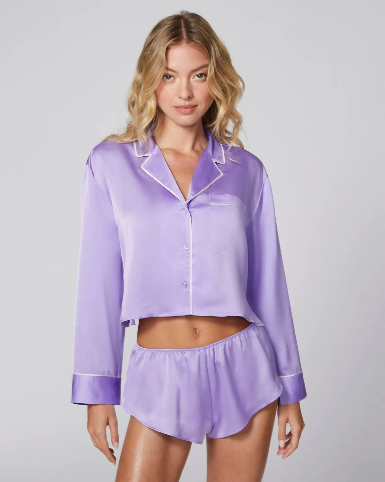 Dream Bow Crop Sleep Shirt