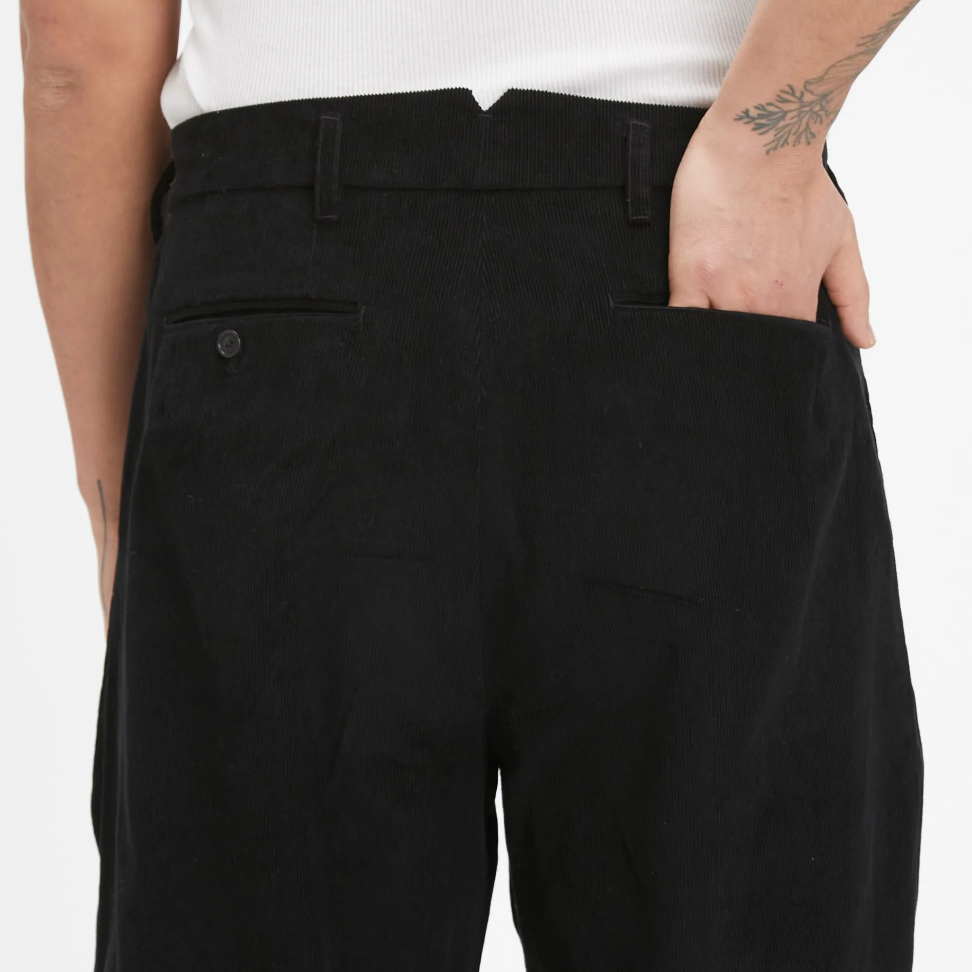 Emilian Pant - Black Corduroy