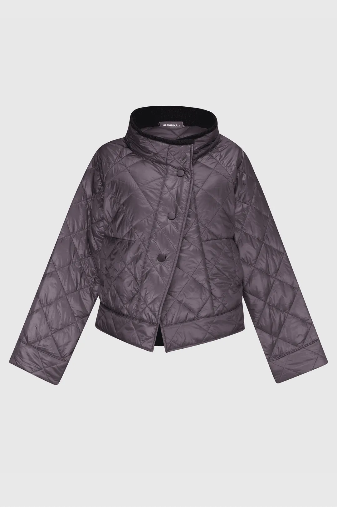 Ether Rib Trim Jacket, Grey