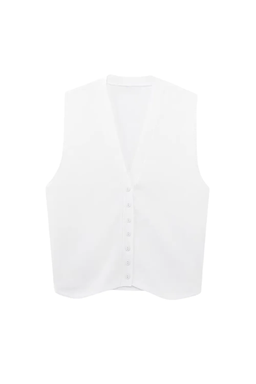 'Fatima' V-neck Knitted Vest (2 Colors)