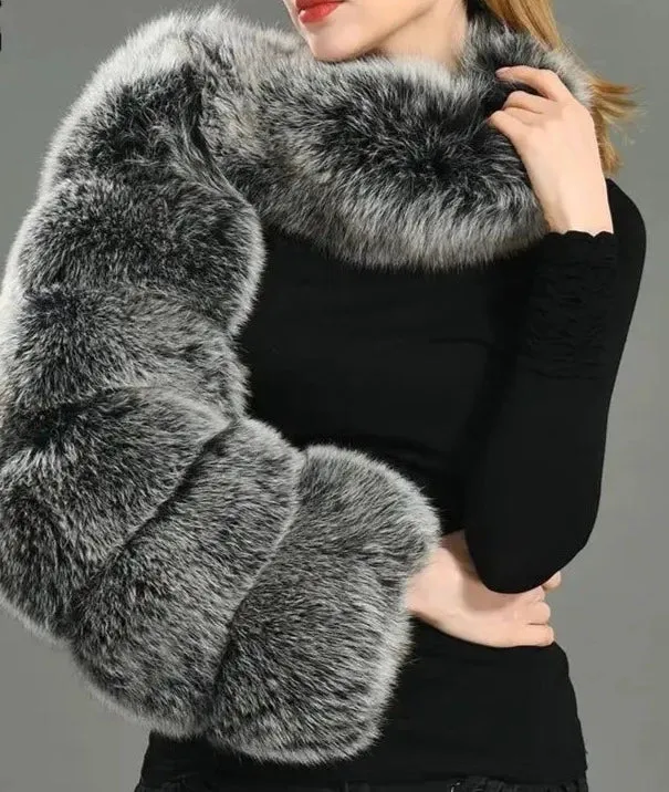 Faux Fur One Sleeve fur