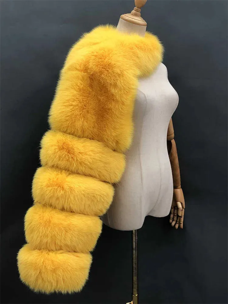 Faux Fur One Sleeve fur