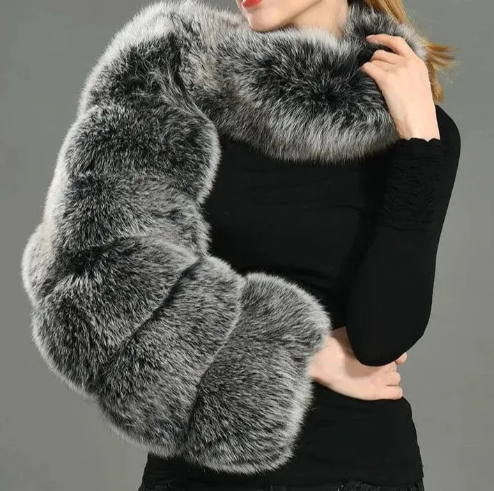 Faux Fur One Sleeve fur