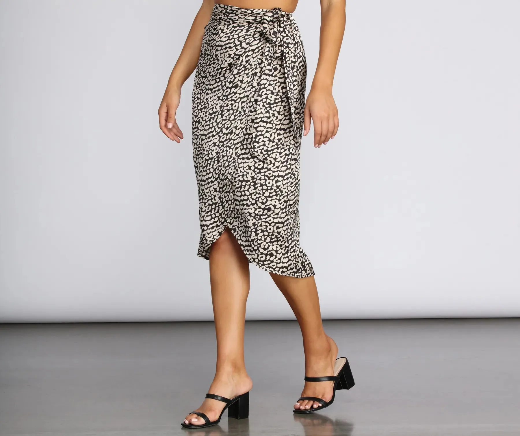 Fierce And Chic Midi Skirt