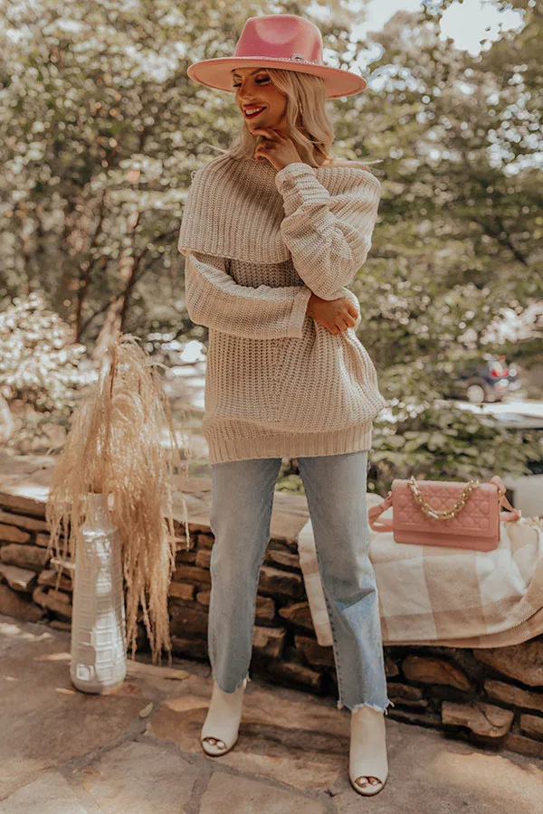 Fireside Snuggles Knit Sweater in Cream