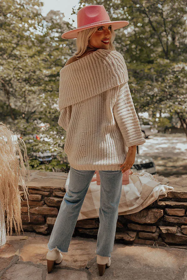 Fireside Snuggles Knit Sweater in Cream