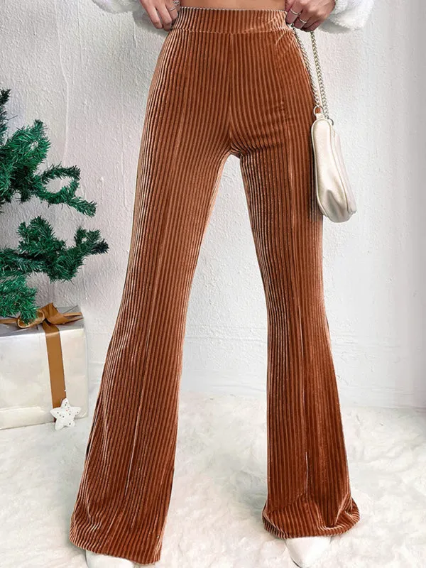 Flared Corduroy Pants for Trendy Fall Looks