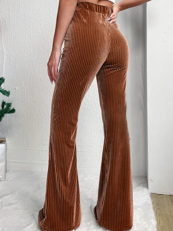 Flared Corduroy Pants for Trendy Fall Looks