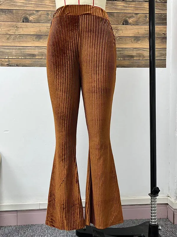 Flared Corduroy Pants for Trendy Fall Looks