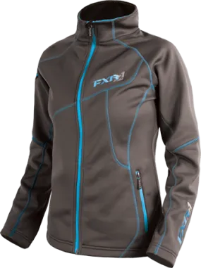 Fxr Womens Elevation Fleece Zip-Up Snow Jacket Aqua