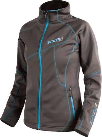 Fxr Womens Elevation Fleece Zip-Up Snow Jacket Aqua