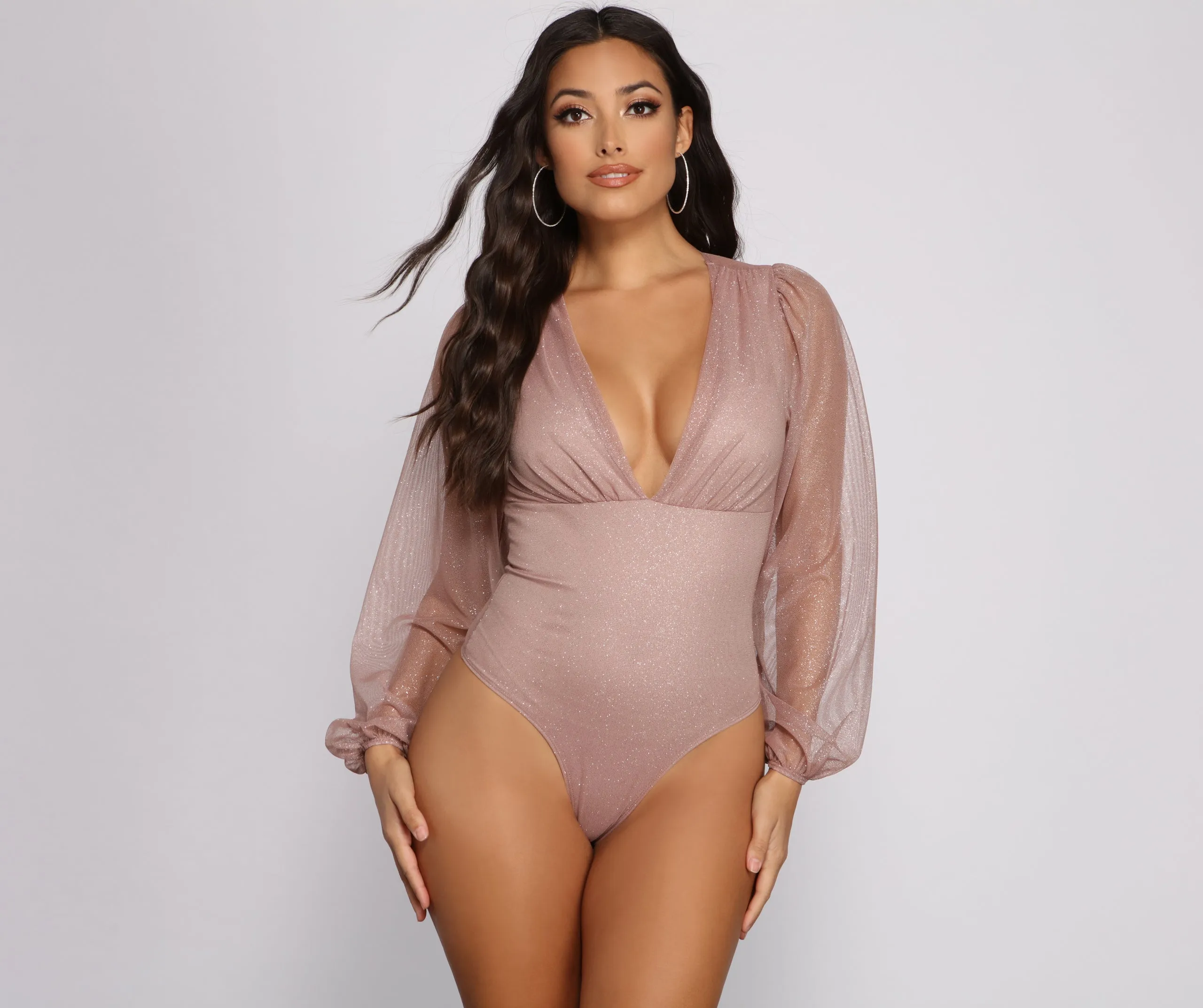 Glow Getter Bubble Sleeve Bodysuit