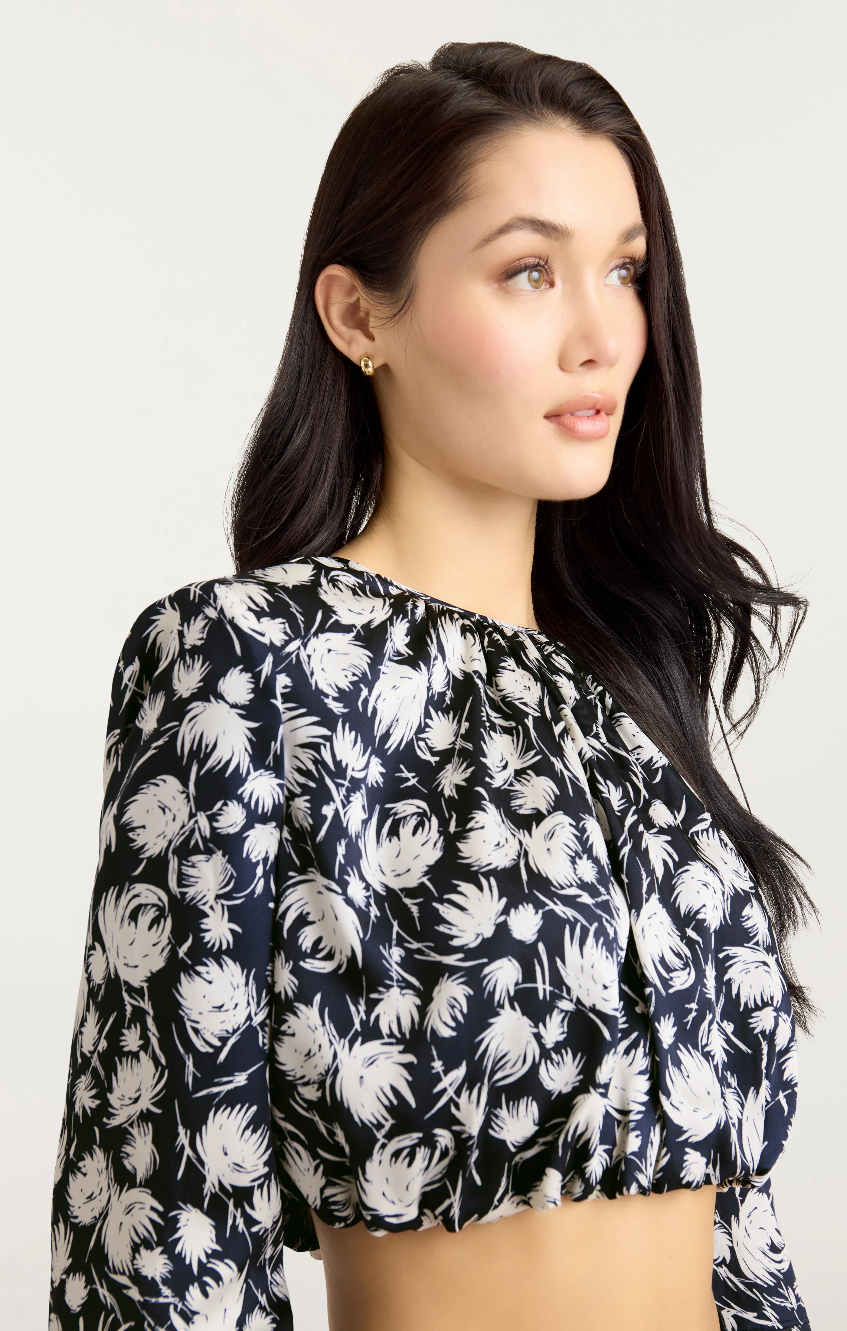 Graphic Floral Kamala Top