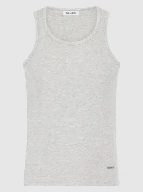 Grey Ribbed Vest